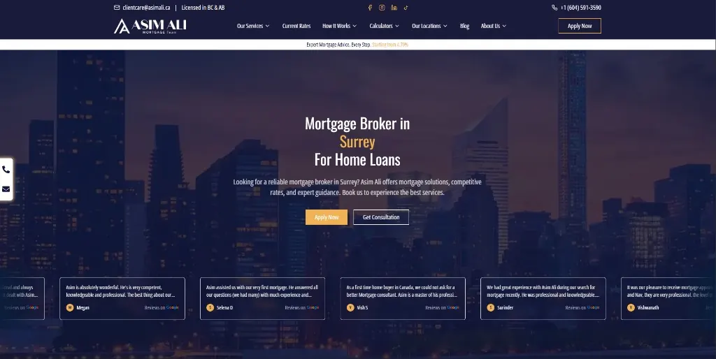 Asim Ali Mortgage screenshot