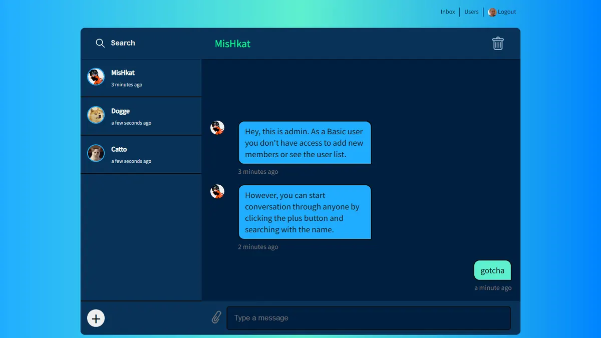 Real-time Chat Application screenshot