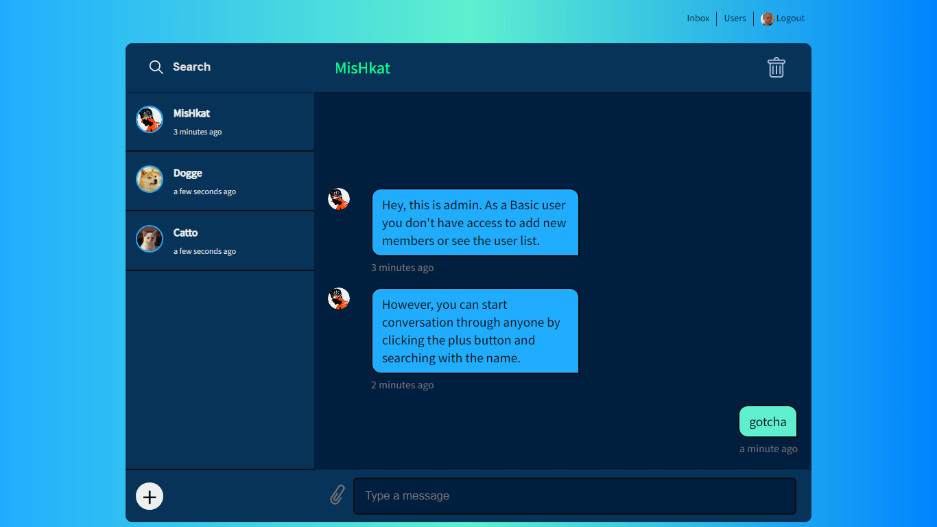 Real-time Chat Application screenshot
